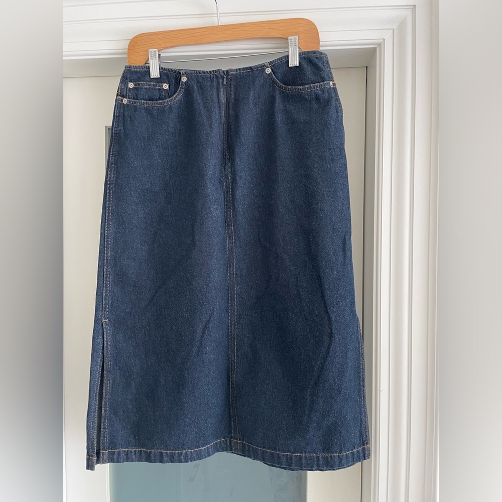 Denim Maxi Skirt